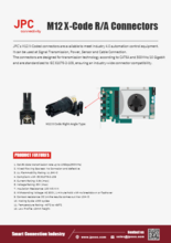 JPC Connectivity EDM M12 X code RA connector