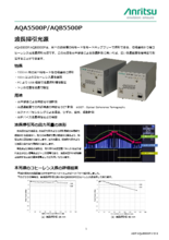 波長掃引光源 ベンチトップ AQA5500P／AQB5500P