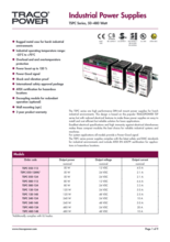 Industrial Power Supplies TSPC Series, 50–480 Watt