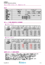 【カタログ】圧縮継手シール・チューブオートクレーブ『TAC』