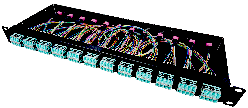 LC-MPO変換96心パッチパネル