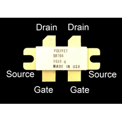 RFパワーVDMOSトランジスタ SR704 出力：300W／周波数：175MHz／利得：12dB