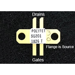 RFパワーVDMOSトランジスタ SQ201 出力：8W／周波数：1000MHz／利得：10dB