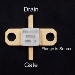 RFパワーVDMOSトランジスタ SP202 出力：8W／周波数：1000MHz／利得：10dB