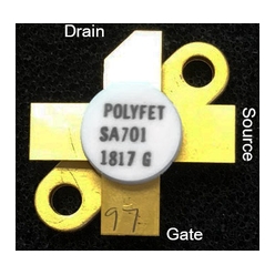 RFパワーVDMOSトランジスタ SA701 出力：25W／周波数：175MHz／利得：13dB