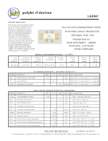 LDMOSデバイス LA2541