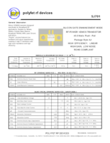 シリコンゲートエンハンスメントモードRFパワーVDMOSトランジスター SJ701