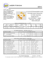シリコンゲートエンハンスメントモードRFパワーVDMOSトランジスター SM703