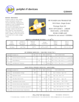 RFパワーGaNトランジスター GX4441