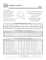 RFパワーVDMOSトランジスタ SP201 出力：4W／周波数：1000MHz／利得：10dB