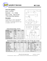 RFパワーモジュール MCCQ02 出力：15W／周波数：20-520MHz／利得：27dB／Vdd：25V