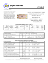 LDMOSプッシュプルトランジスタ LY2542LB 出力：800W／周波数：1215MHz／利得：13dB