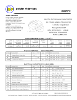 RFパワーLDMOSトランジスタ L8821PR 出力：5W／周波数：500MHz／利得：13dB