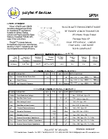 広帯域 RFパ ワー MosFE「 トランジスタ SP701