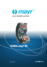 無励磁作動形電磁ブレーキ ROBA-stop-M