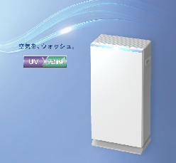 ウイルス抑制・除菌脱臭用UV-LED光触媒装置 UVish(ユービッシュ)据置タイプ200