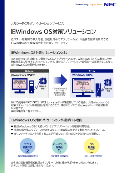 旧Windows OS対策ソリューション
