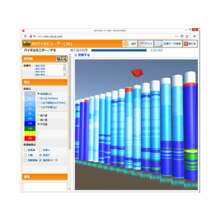 杭・地盤改良施工情報可視化システム 3Dパイルビューアー