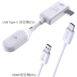 USB Type-C対応小型ワイヤレスディスプレイ送受信機