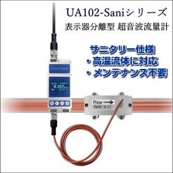 簡易取付け型 超音波式流量計 UA102-Saniシリーズ