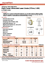 高出力1.0W 紫外(379nm)半導体レーザ KLC330FL01WW