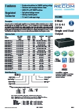 医療グレード6W DC／DCコンバータ REM6シリーズ