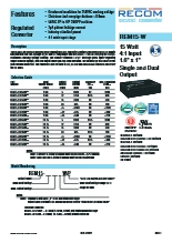 医療グレード15W DC／DCコンバータ REM15シリーズ