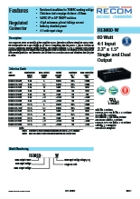 医療グレード60W DC／DCコンバータ REM60シリーズ
