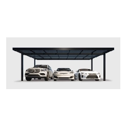 両面発電対応ソーラーカーポート TYPE W