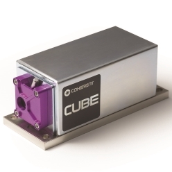 連続発振個体レーザ Cubeシリーズ 375-730 nm、~100 mW、小型連続発振レーザ