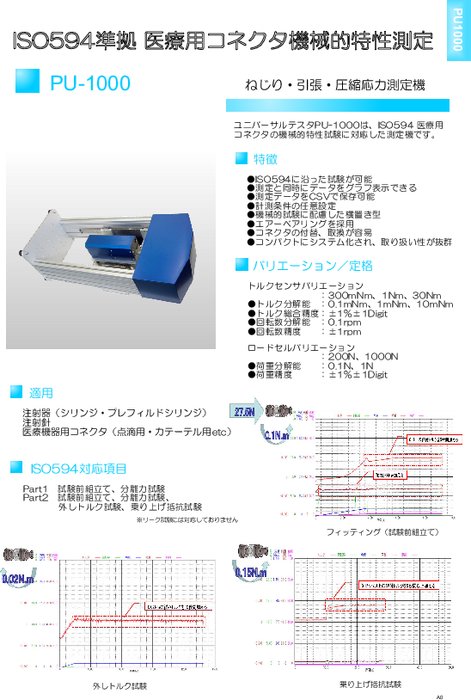 ステントグラフトの機械的測定機