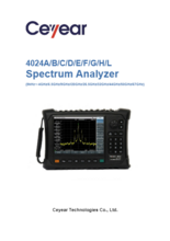 Ceyear社　ハンドヘルドスペアナ　4024シリーズ　9KHz～最大44GHz(モデルによる)　製品カタログ　