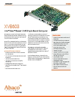 6U VME シングルボードコンピュータ XVB603