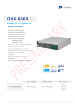 高密度DC／ACインバータ OVX-6400