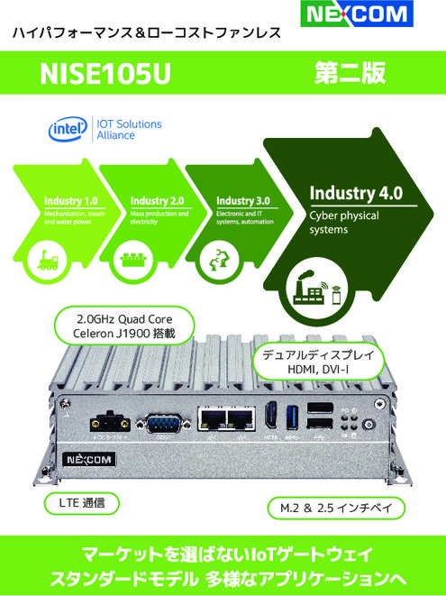 NISE105U　ハイパフォーマンス＆ローコストファンレス