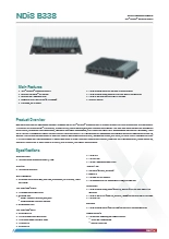 NDiS B338(データシート)　広温度範囲対応スリム型ファンレス組込みシステム