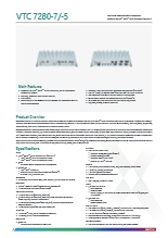VTC 7280-7/-5 (データシート)　Intel® Core™ Ultra搭載 車載用テレマティクスコンピュータ