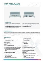 VTC 7270-C4/C8(データシート)　第12 世代 Intel® Core ™ プロセッサ搭載 車載用テレマティクスコンピュータ