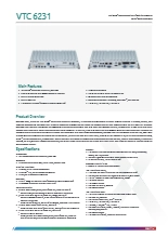 VTC 6231(データシート)　Intel Atom® x7433RE プロセッサ搭載　車載用テレマティクスコンピュータ