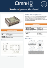 	Omni-ID社 金属対応UHFタグ Adept400 GS