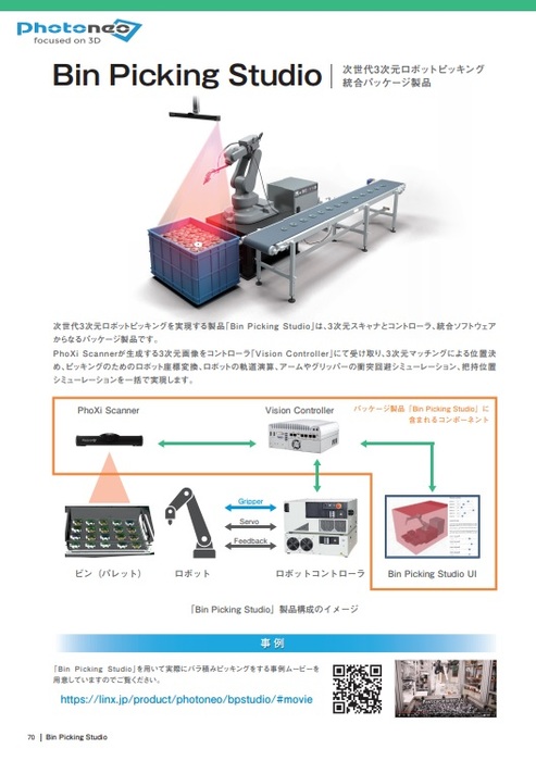 3次元ロボットピッキング統合パッケージ Bin Picking Studio