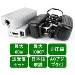 ACアダプタ付HDMI延長器 GEx60m