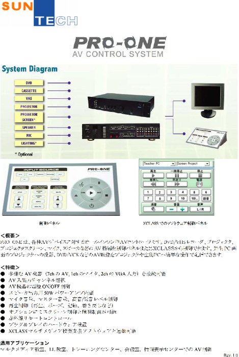 AVコントローラー PRO-ONE