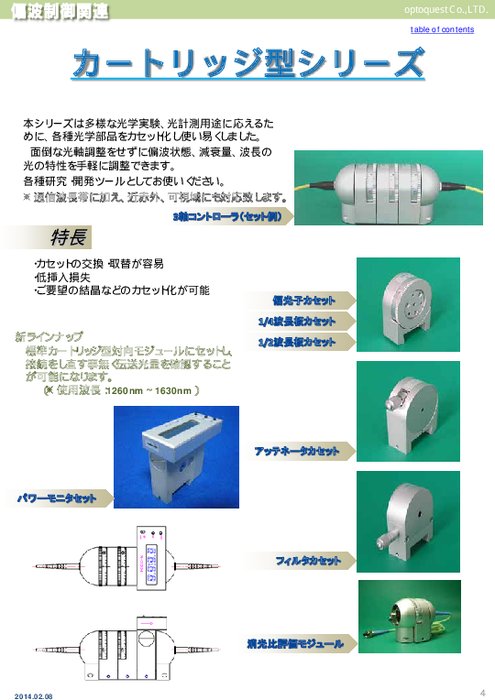 偏波コントローラ カートリッジ型シリーズ
