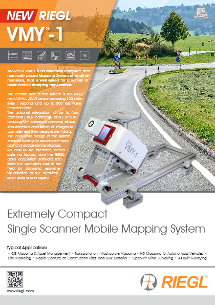 超コンパクト シングルタイプMMS RIEGL VMY-1