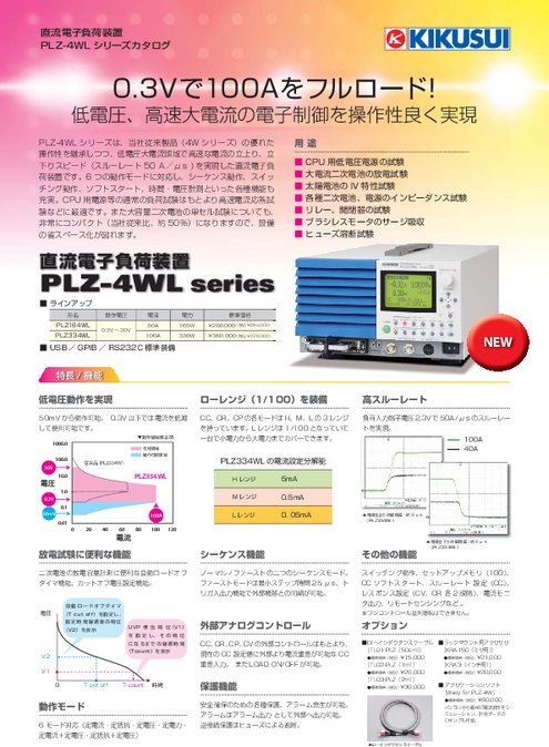 直流電子負荷装置 PLZ-4WLシリーズ