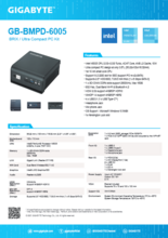 小型PC・ベアボーンキット BRIX Lightシリーズ・Ultra Compact PC kit