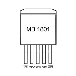 LED定電流ドライバIC MBI1801