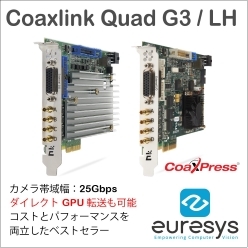 Euresys社製 フレームグラバーボード Coaxlink Quad G3／LH