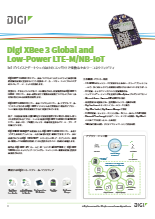 Digi XBee 3 Global LTE-M/NB-IoTモジュール